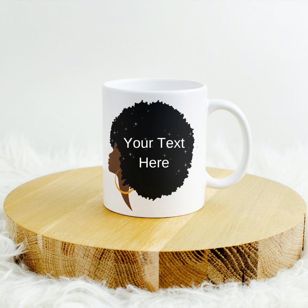 Personalized Afro Chic mug