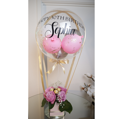 Valentine's Balloon & Rose