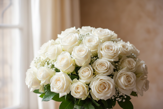 white roses